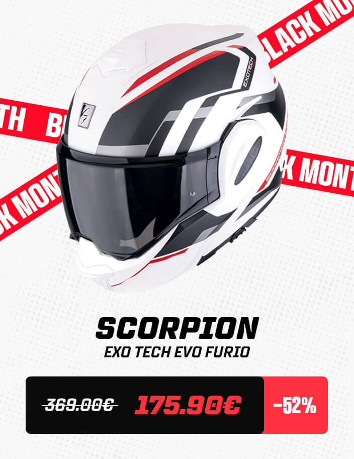 Scorpion Exo Tech Evo Furio Matt White Black Red