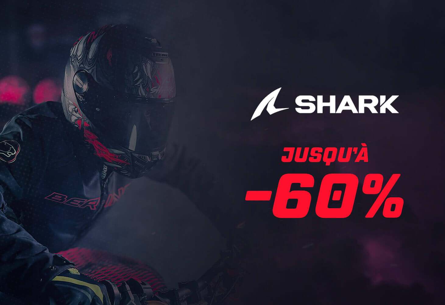 Casques Shark jusqu'à -60%