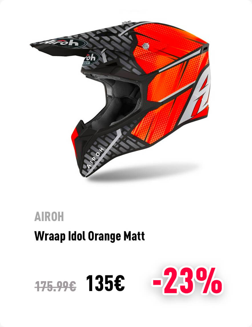 AIROH WRAAP IDOL ORANGE MATT