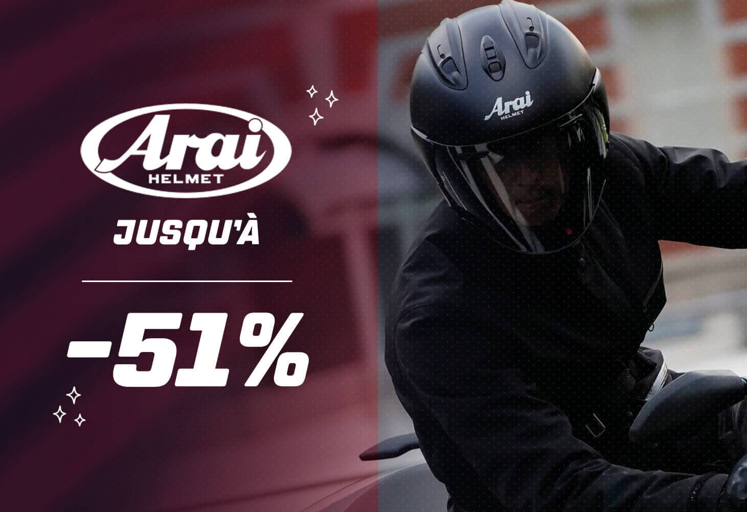 Casques Arai jusqu'� -51%