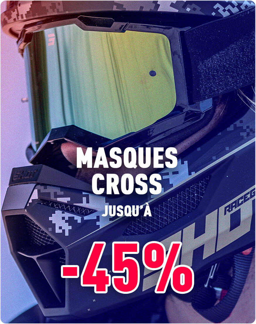 Masques cross jusqu' -45%