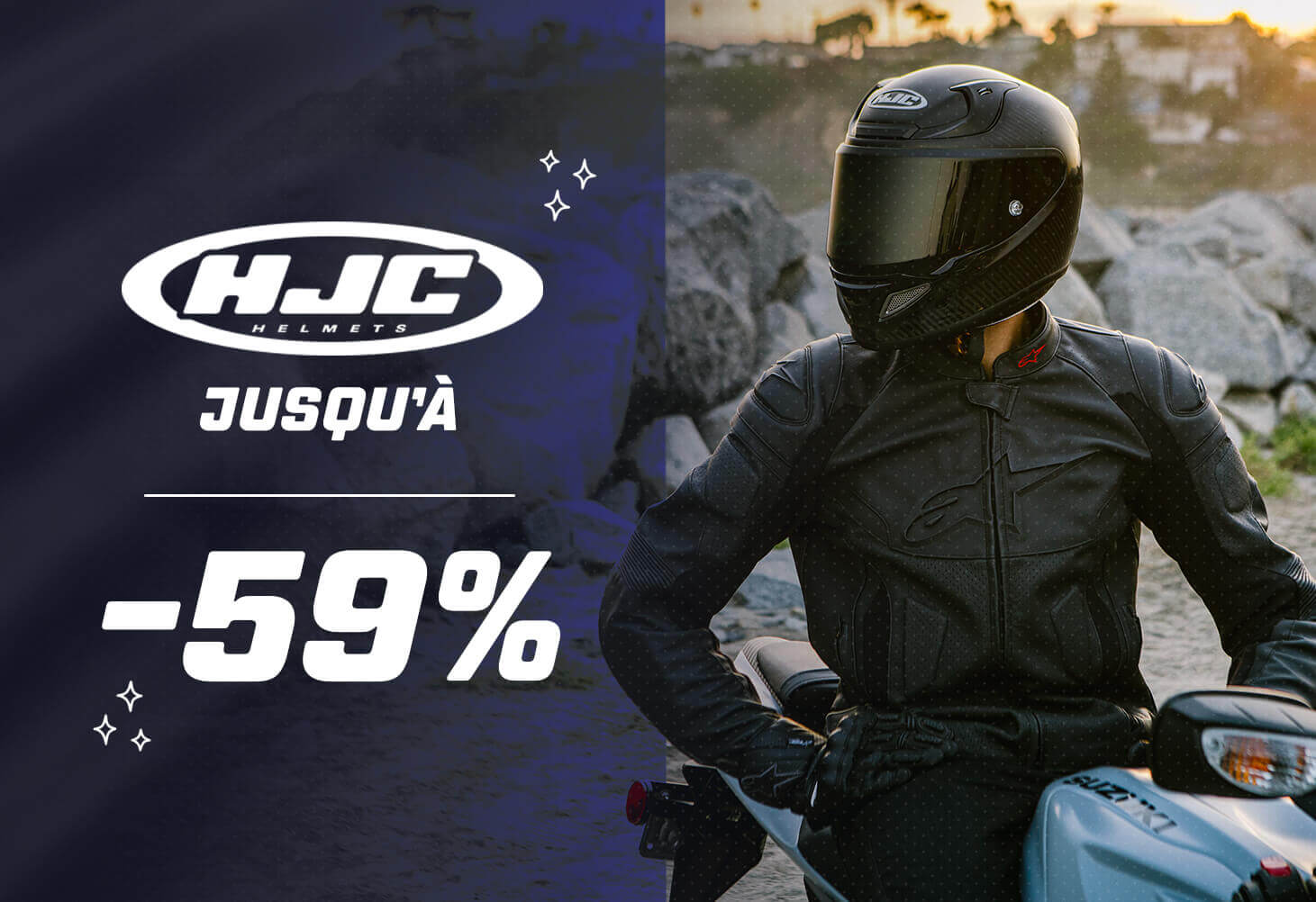 Casques HJC jusqu'� -59%