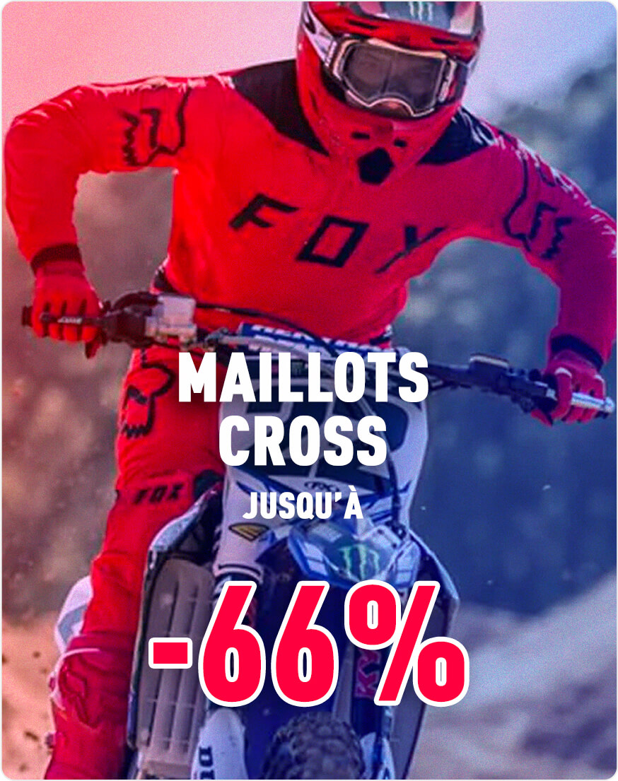 Maillots cross jusqu' -66%