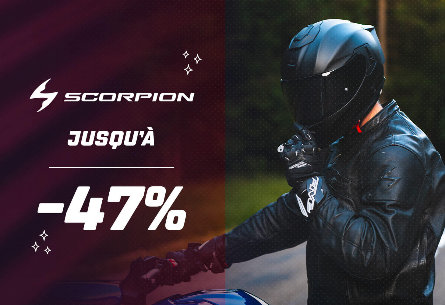 Casques Scorpion jusqu'� -47%