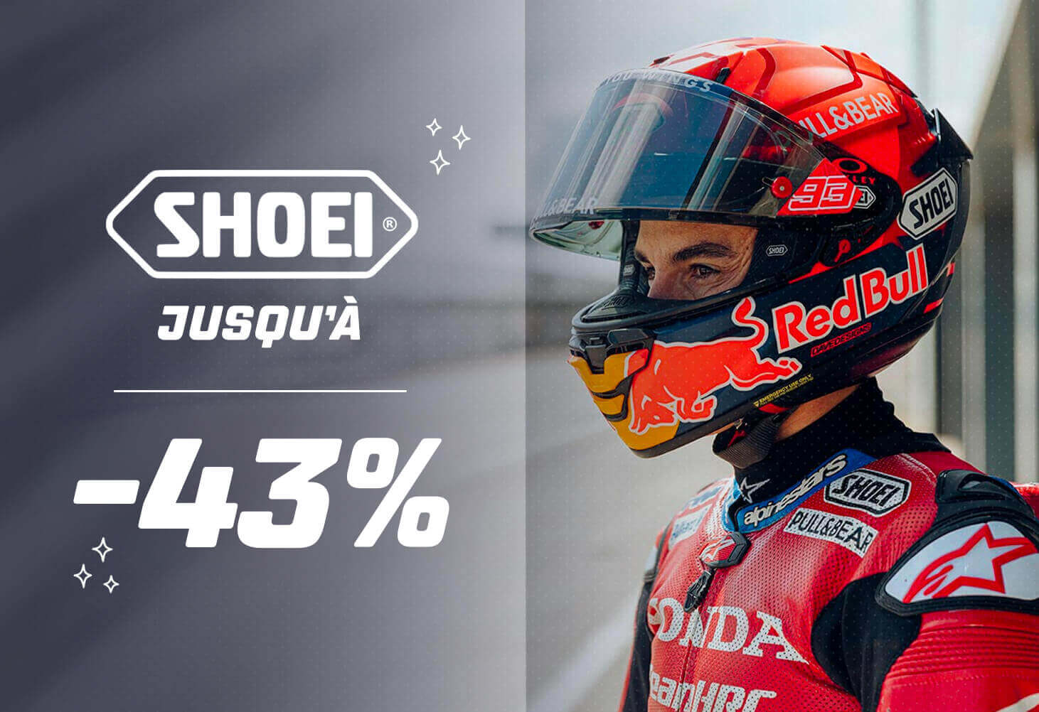 Casques Shoei jusqu'� -43%