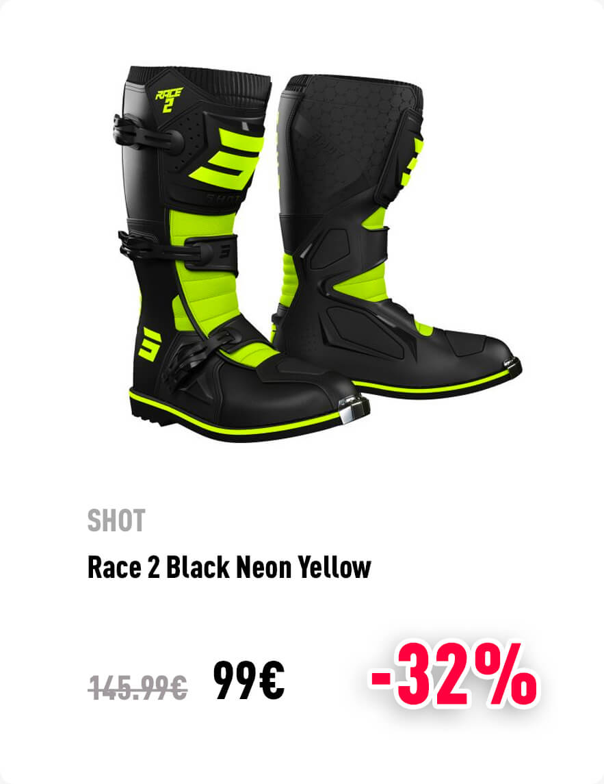 SHOT RACE 2 BLACK NEON YELLOW