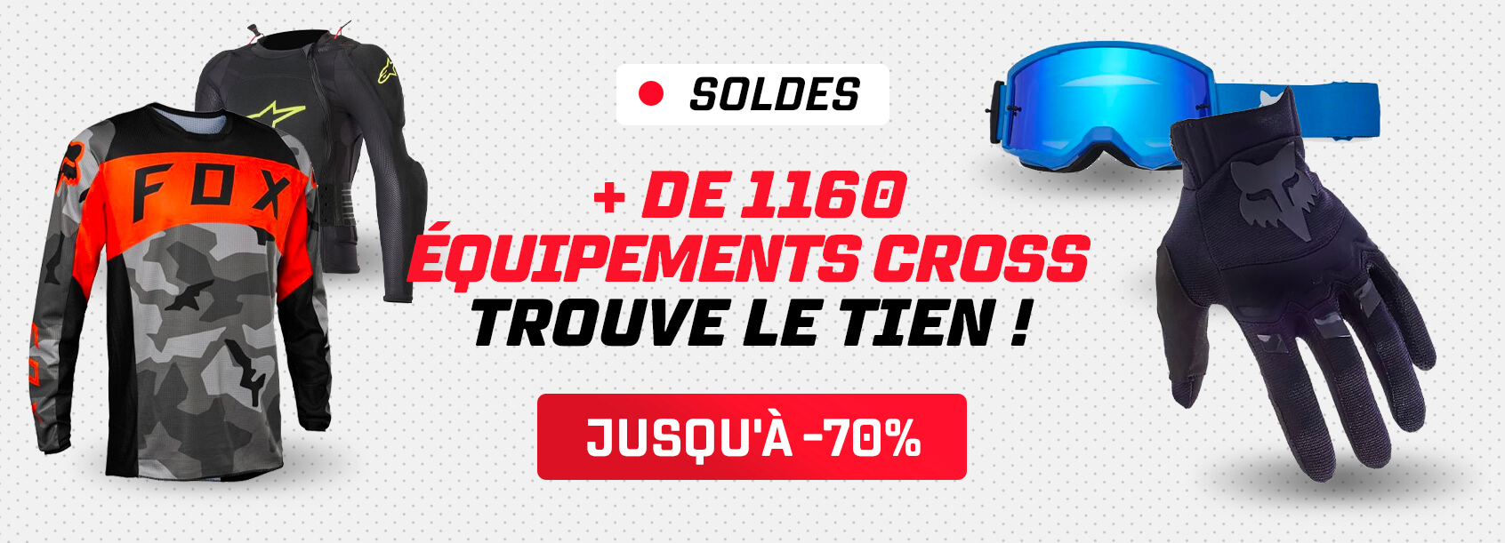 + de 1160 �quipements cross, trouve le tien ! Jusqu'� -70%