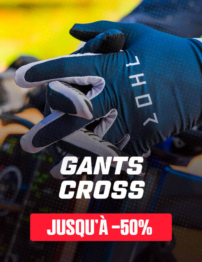 Gants cross jusqu'� -50%