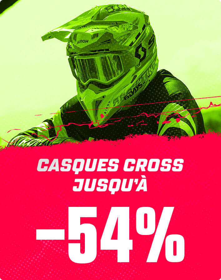 Casques cross jusqu' -54%