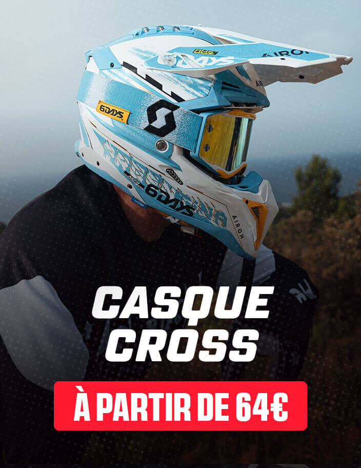 Casques cross d�s 64�