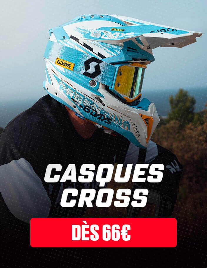 Casques cross d�s 66�
