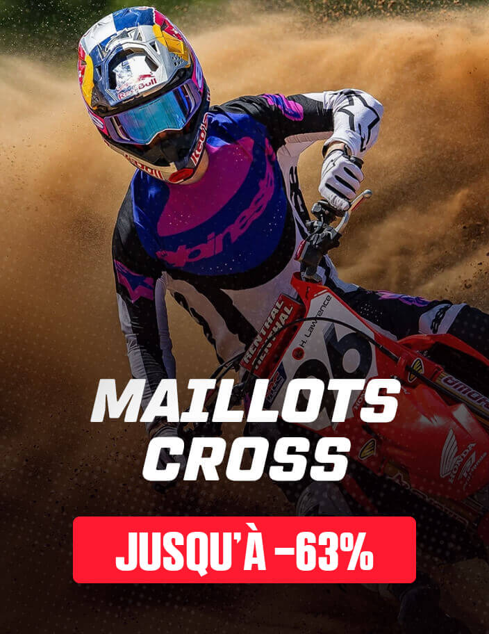 Maillots cross jusqu'� -63%