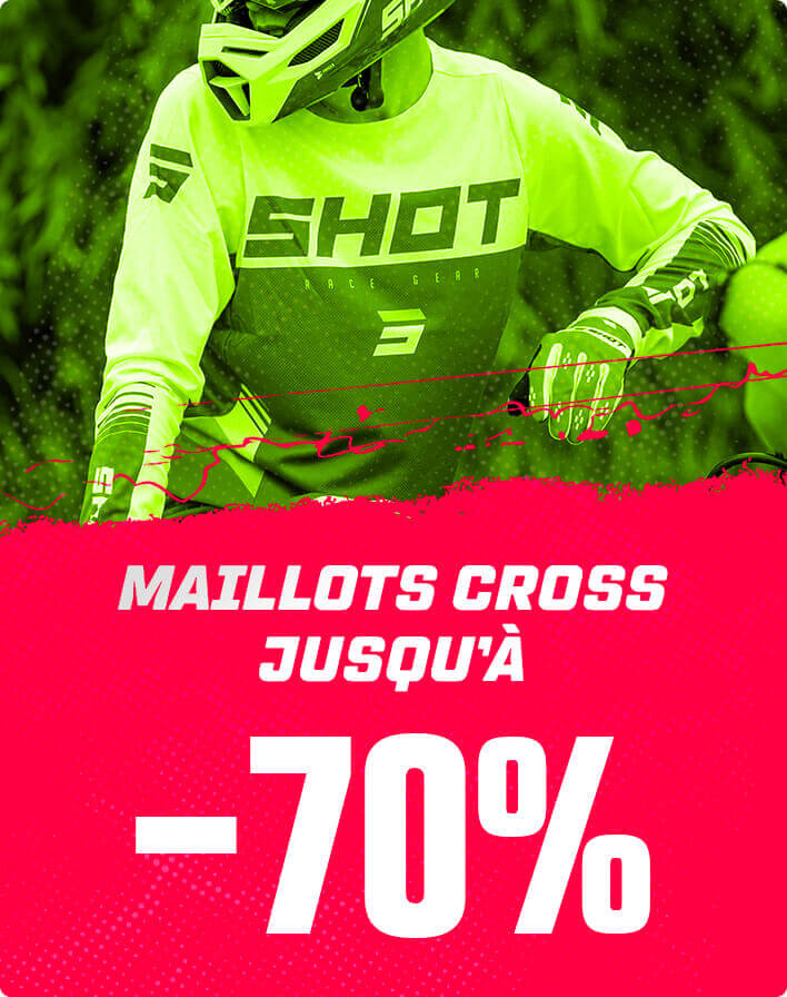 Maillots cross jusqu' -70%