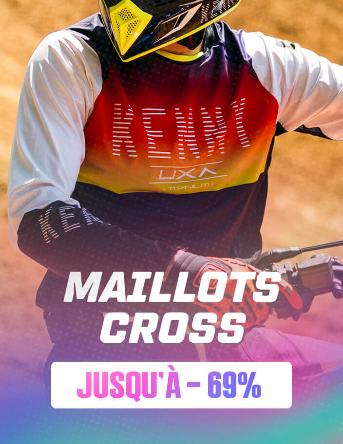 Maillots cross jusqu' -69%