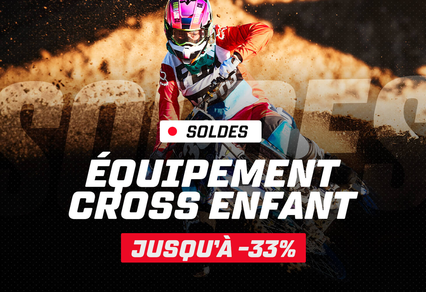 Equipements cross enfants jusqu'� -33%