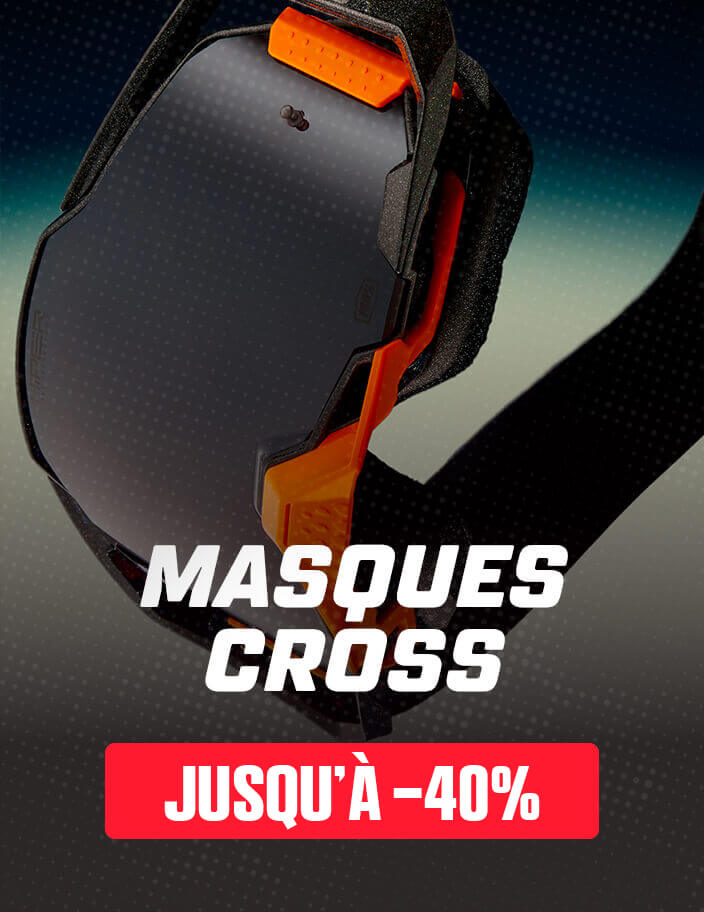 Masques cross jusqu'� -40%