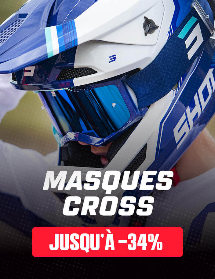 Masques cross jusqu'� -34%