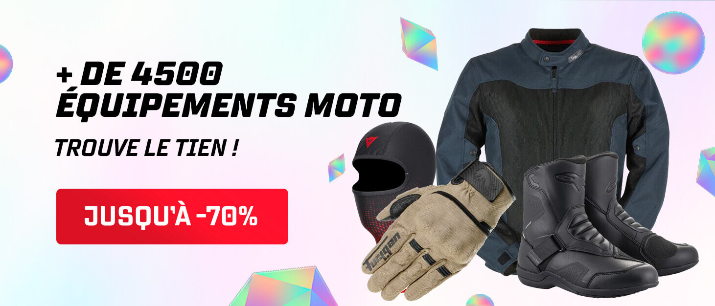 + de 4500 quipements moto, trouve le tien ! Jusqu' -70%