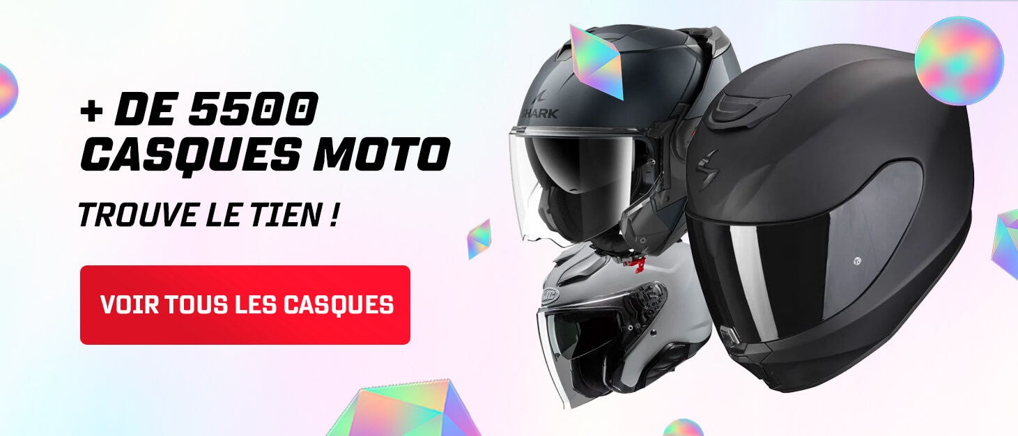 + de 5500 casques moto, trouve le tien !