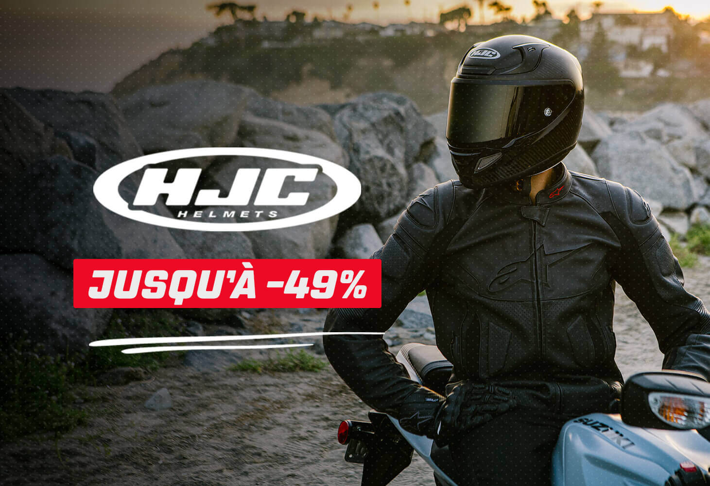 Casques HJC jusqu'� -49%