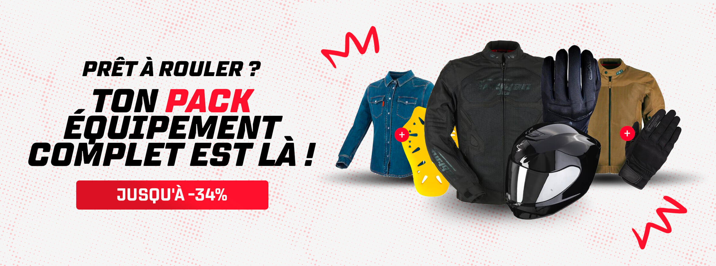 Packs �quipements jusqu'� -34%