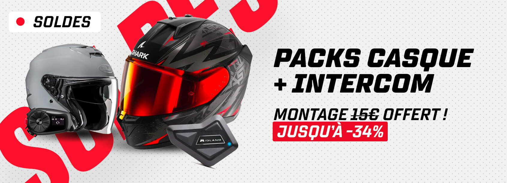 Packs casque + intercom jusqu'� -34%