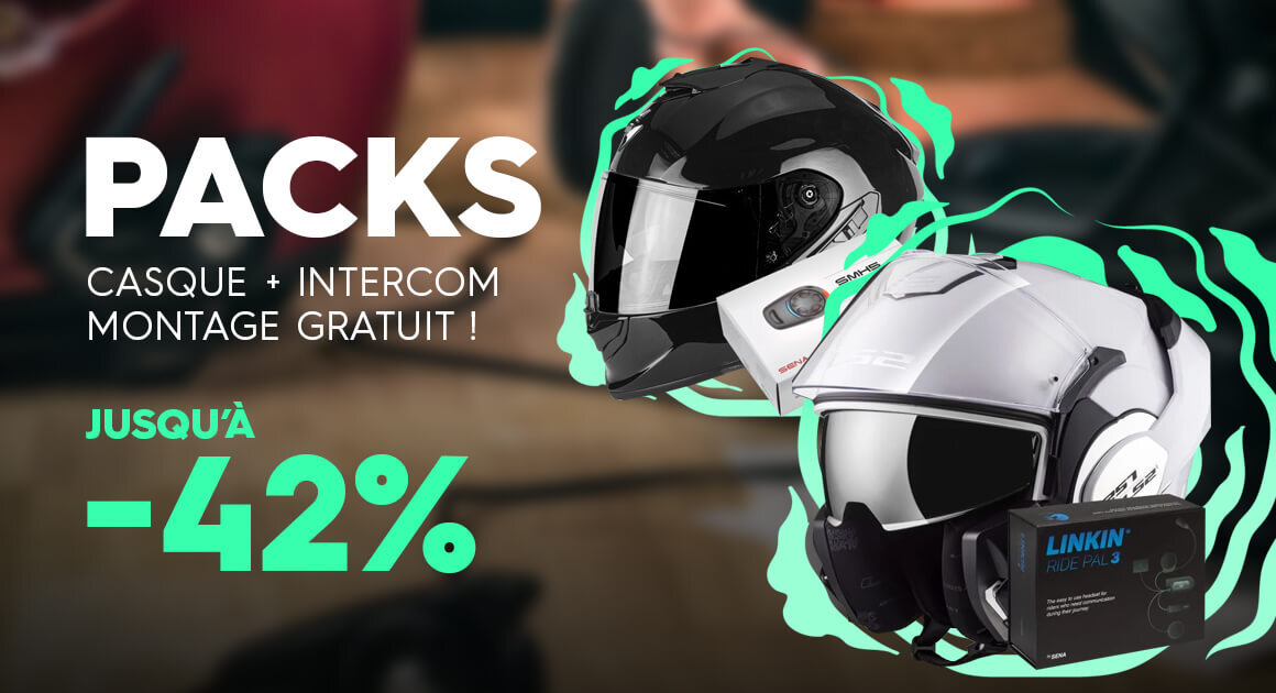 Pack casque + intercom jusqu'à -42%