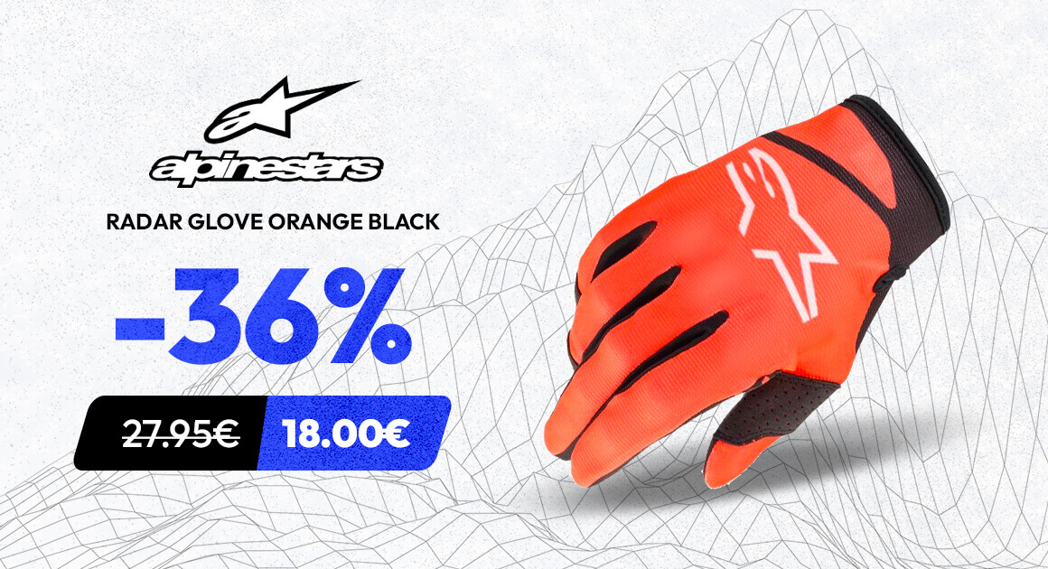 ALPINESTARS RADAR GLOVE ORANGE BLACK
