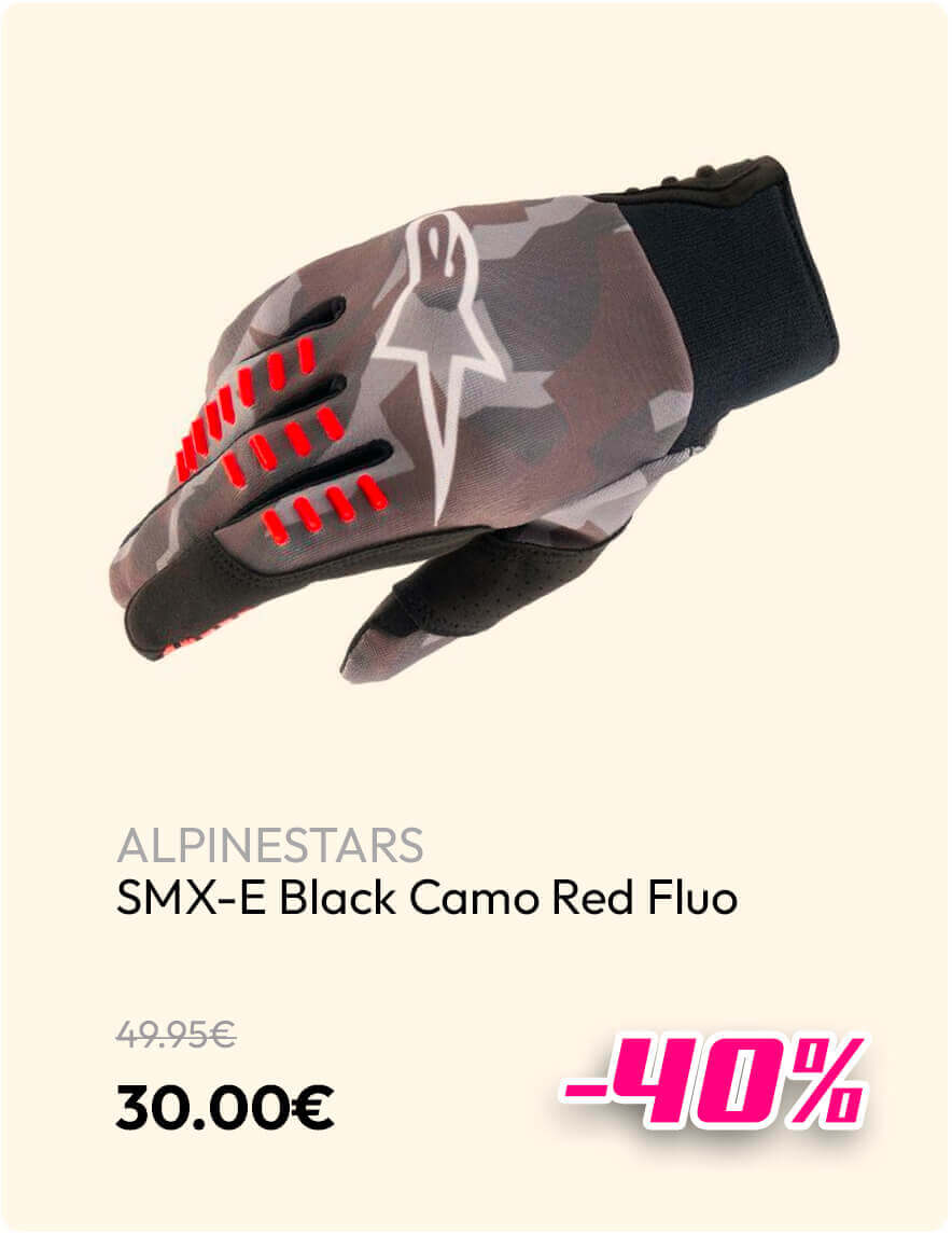 ALPINESTARS SMX-E BLACK CAMO RED FLUO