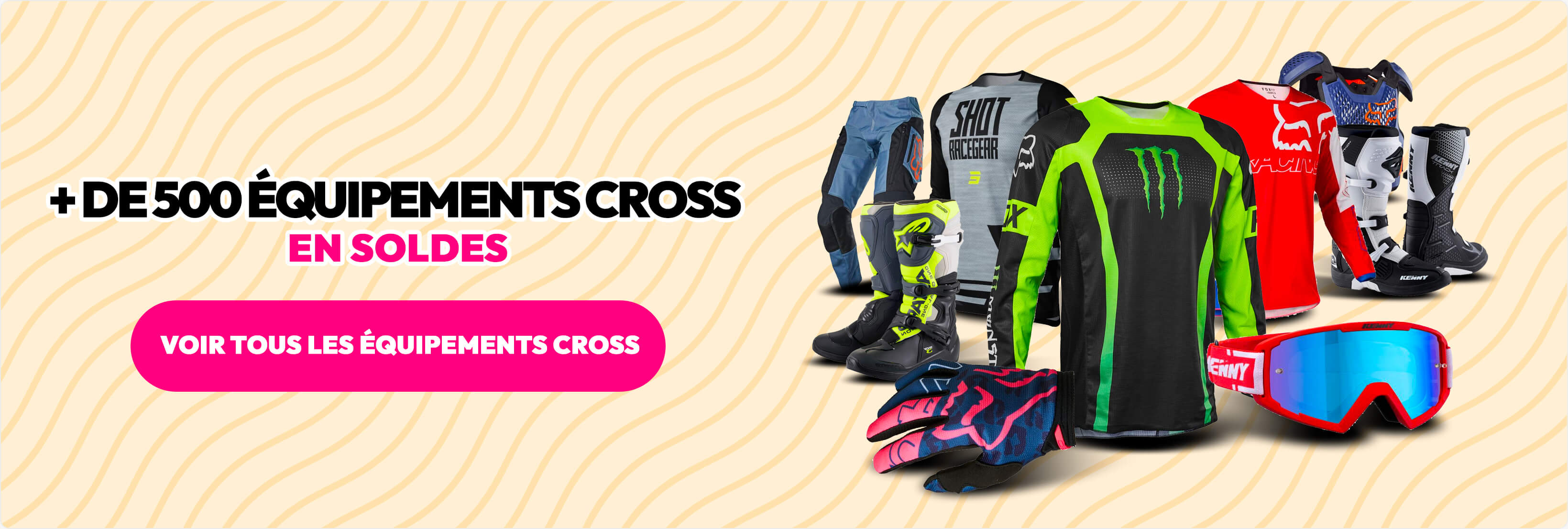 + de 500 quipements cross en soldes