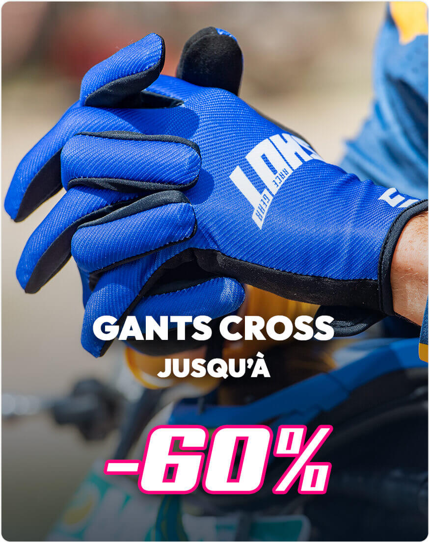 Gants cross jusqu'à -60%