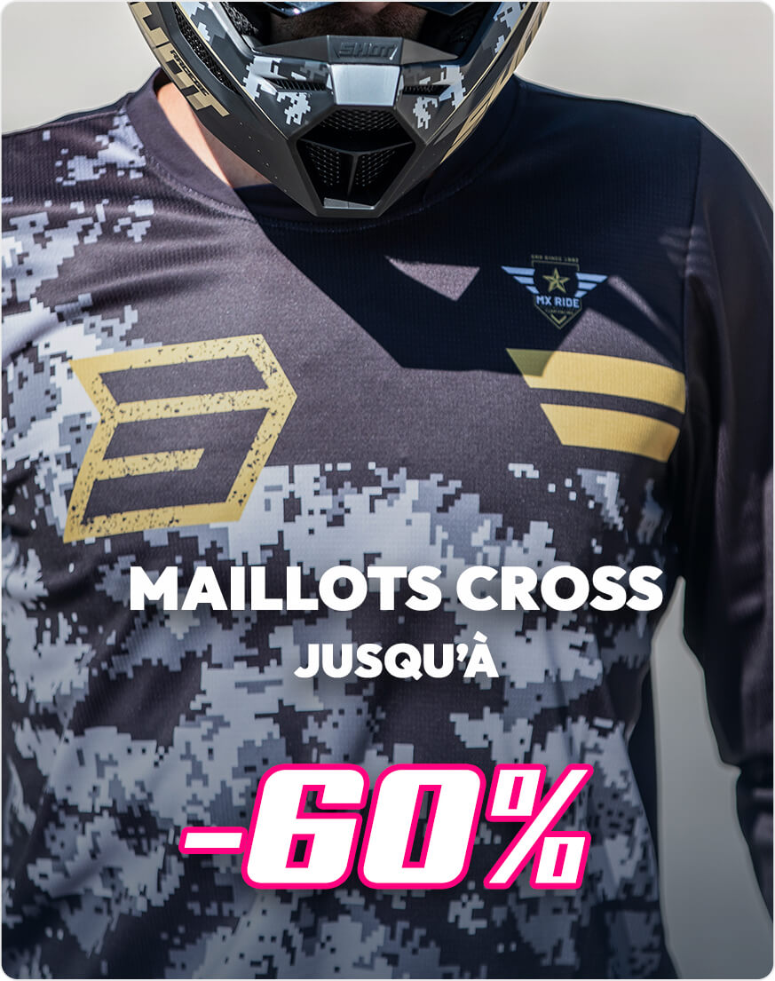 Maillots cross jusqu' -60%