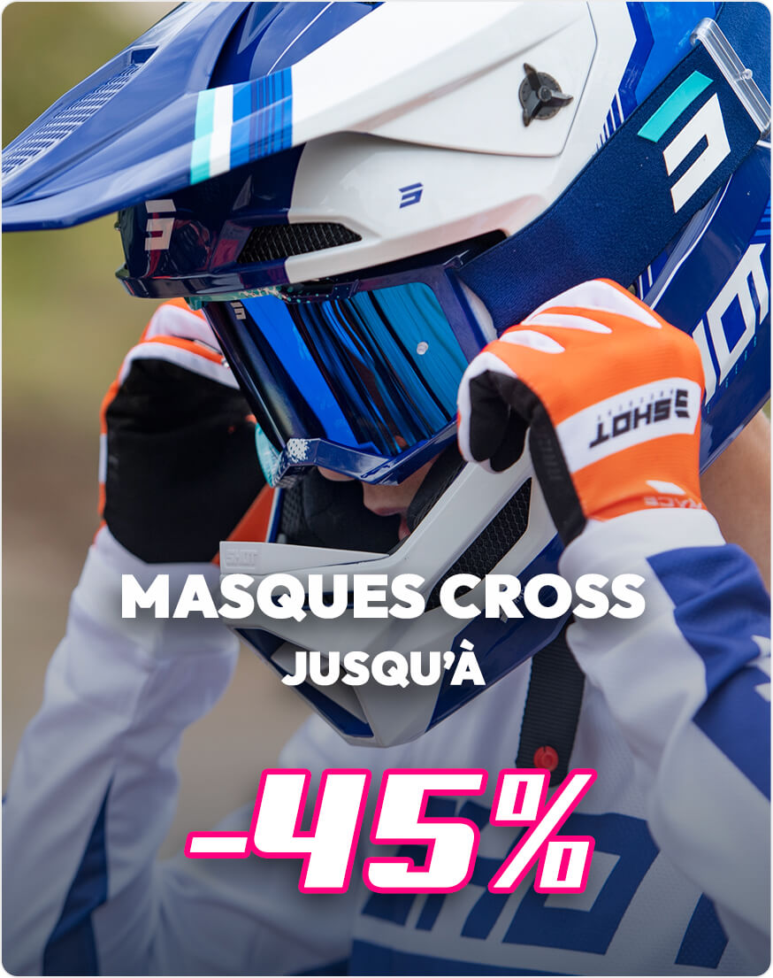 Masques cross jusqu' -45%