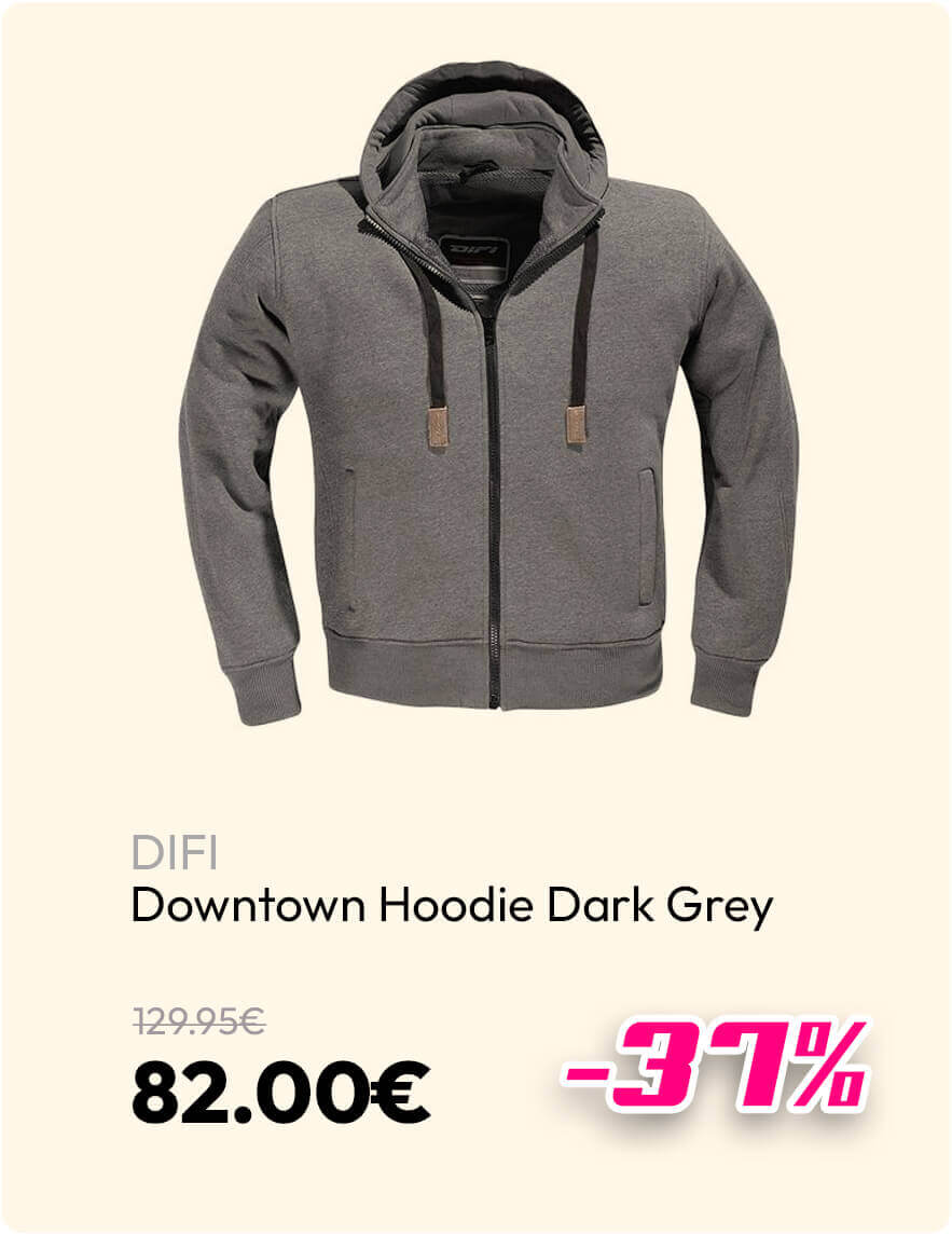 DIFI DOWNTOWN HOODIE DARK GREY