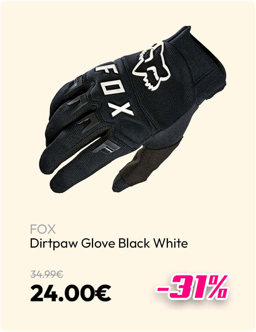 FOX DIRTPAW GLOVE BLACK WHITE