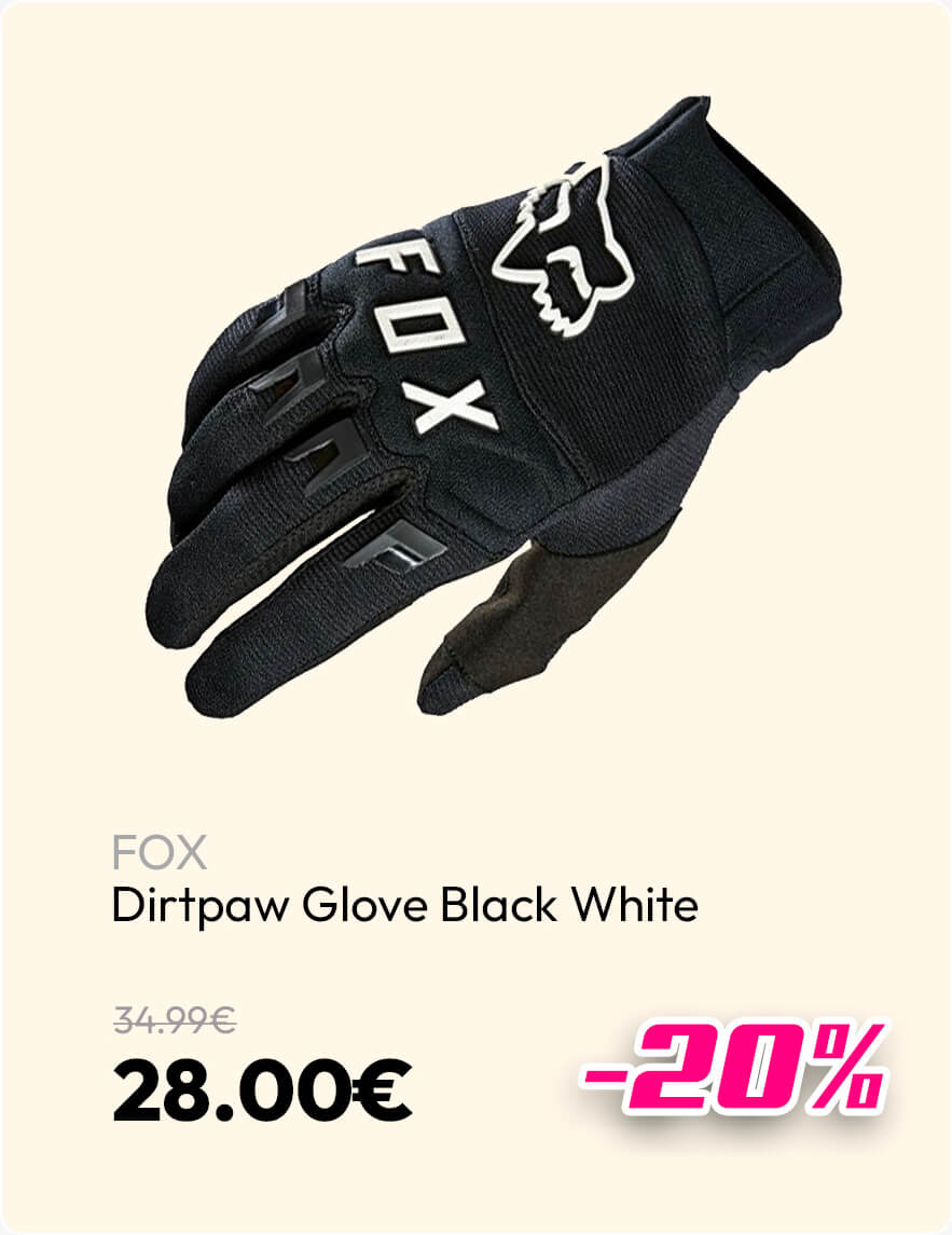 FOX DIRTPAW GLOVE BLACK WHITE