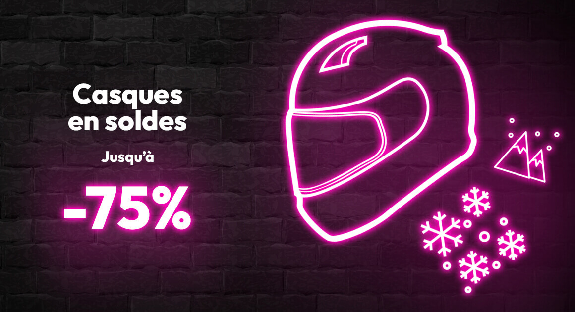 Casques en solde jusqu'à -75%