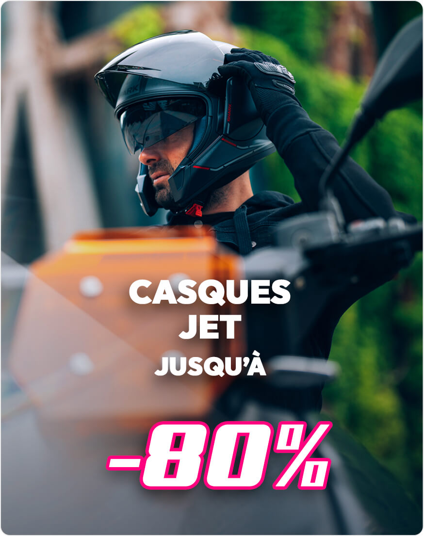 Casques jet jusqu' -80%