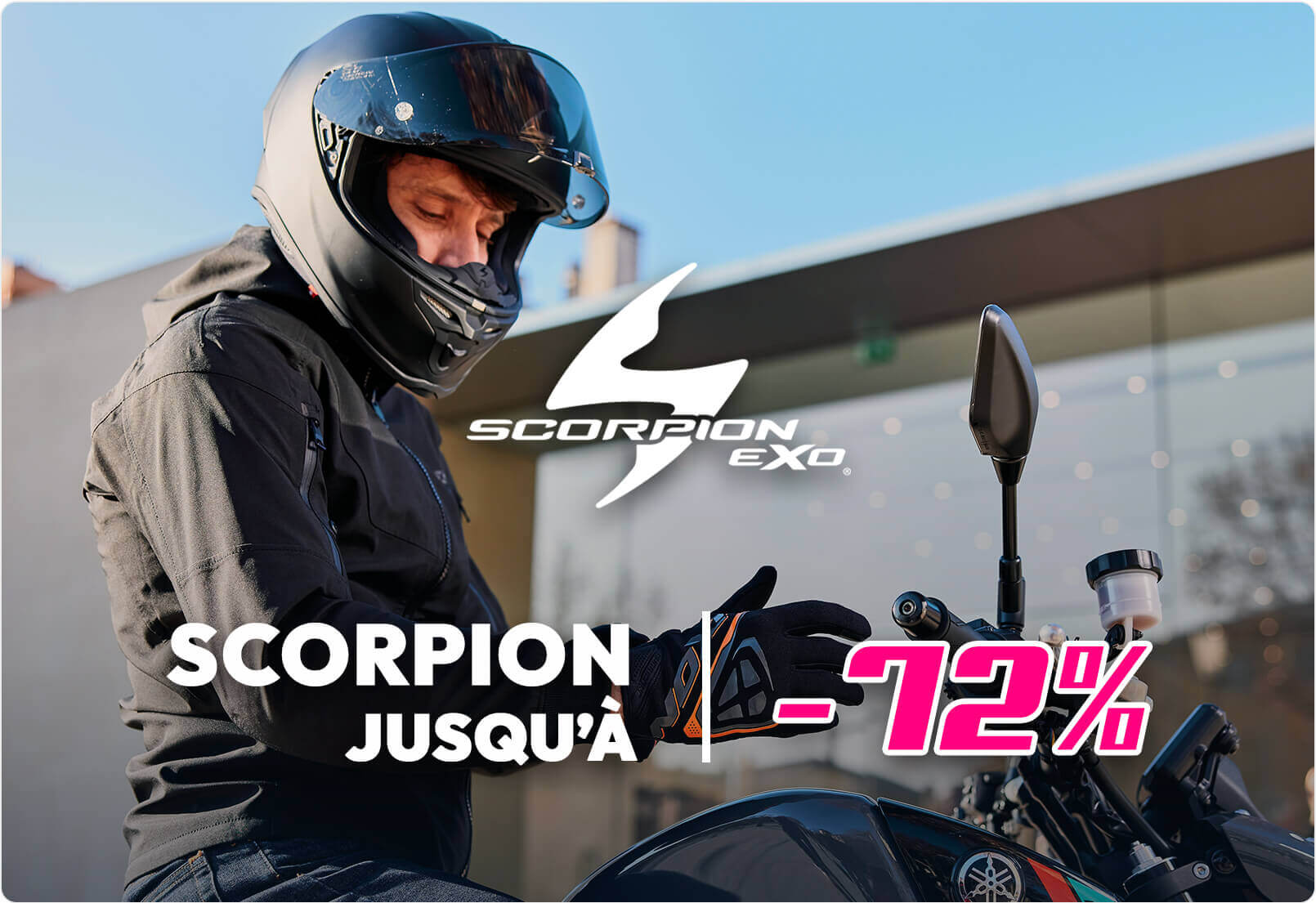 Casques Scorpion jusqu'à -72%