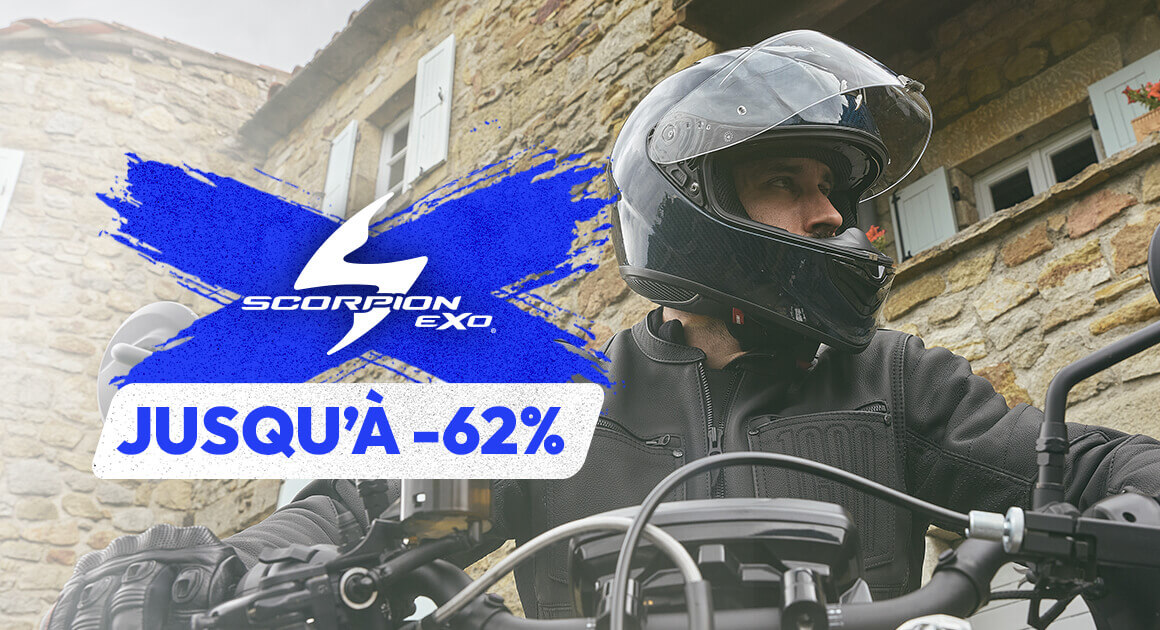 Casques Scorpion jusqu' -62%