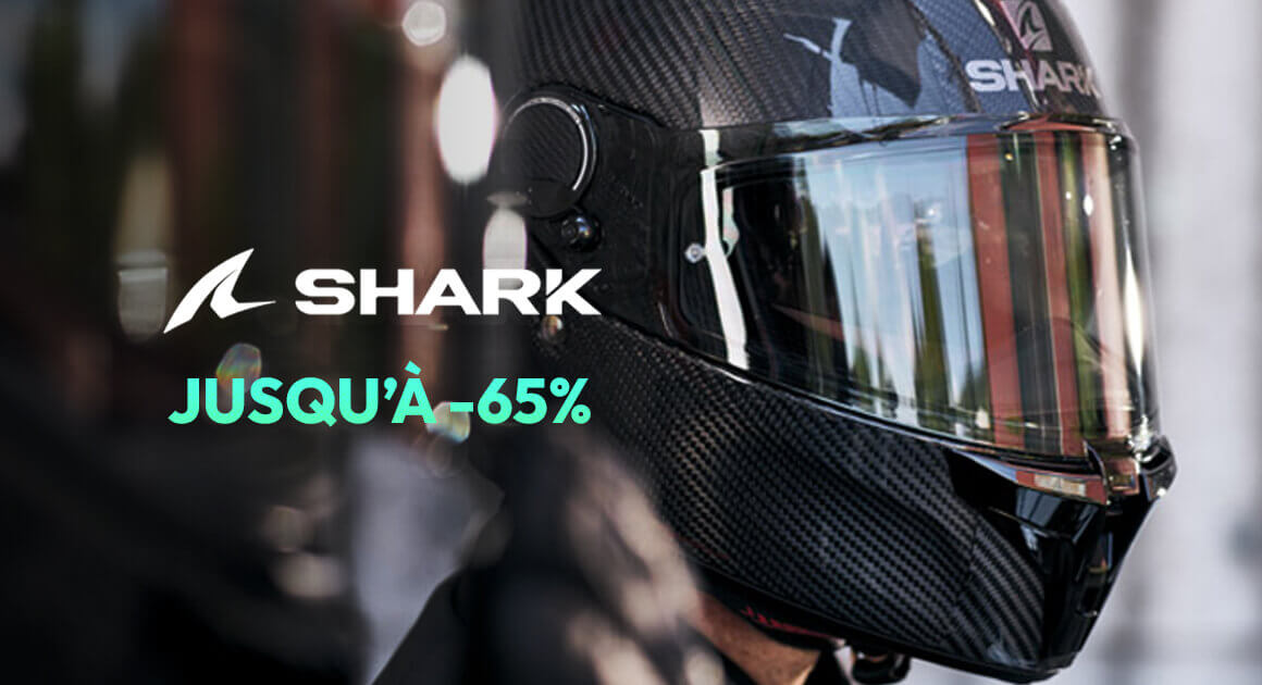 Casques Shark jusqu'à -65%