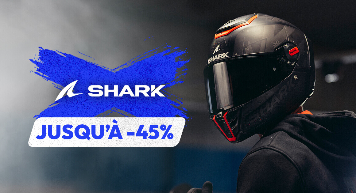 Casques Shark jusqu'à -45%