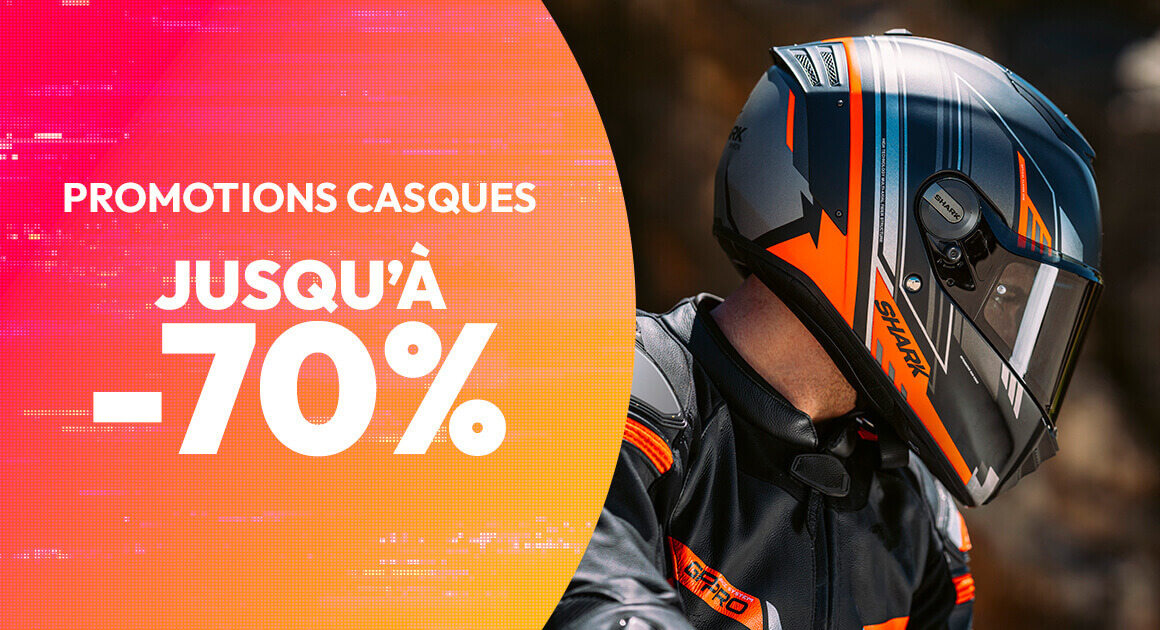 Promotions casques jusqu'à -70%