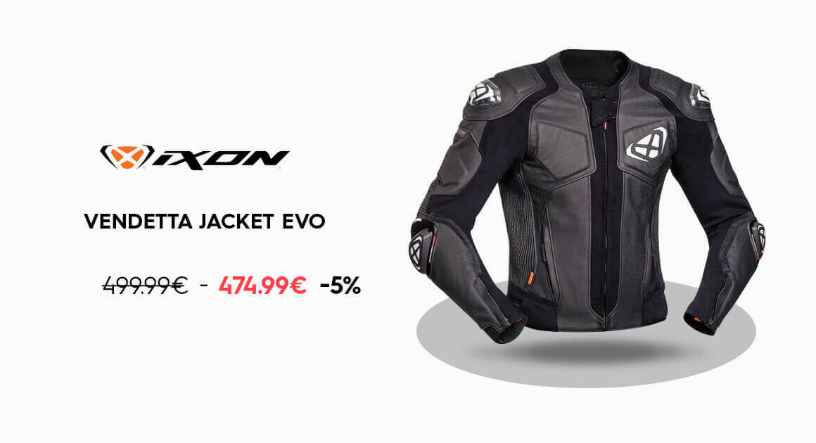 VENDETTA JACKET EVO BLACK WHITE