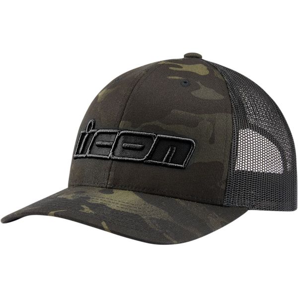 Casquettes Moto ICON MC Punch Hat Black Camo Casquettes Moto ICON MC Punch Hat Black Camo