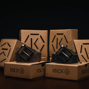 Knox Leather Belt Woman Black Knox