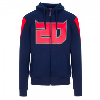 Pulls Moto FABIO QUARTARARO Zipped Hoodie 20 Blue