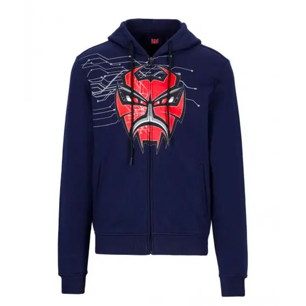Pulls Moto FABIO QUARTARARO Zipped Hoodie Diablo Blue