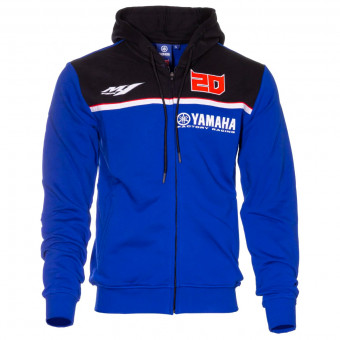 Pulls Moto FABIO QUARTARARO Zipped Hoodie Yamaha Blue