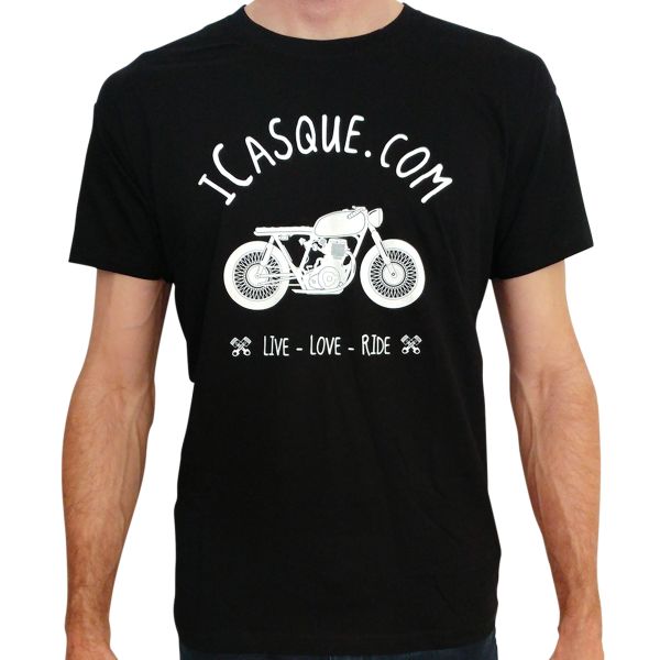 T-Shirts Moto iCasque Vintage Tee iCasque Black T-Shirts Moto iCasque Vintage Tee iCasque Black